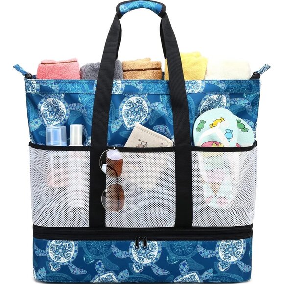 Beach Bags with Cooler Waterprooffor Women Large Pool Gym Travel Bag